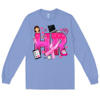 Colony Blue breast cancer hr human resources Long Sleeve Tee - texasbilliewilder