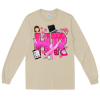 Mushroom breast cancer hr human resources Long Sleeve Tee - texasbilliewilder