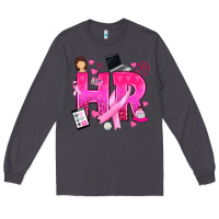 Smoke breast cancer hr human resources Long Sleeve Tee - texasbilliewilder