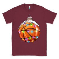 Burgundy Christmas Basketball Classic Tee - RanaPortraitStore