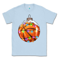 Dusty Blue Christmas Basketball Classic Tee - RanaPortraitStore