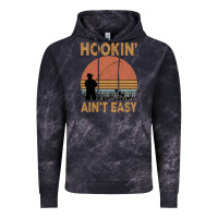 Cloud Black Hookin Ain t Easy Fishing Vintage Hoodie - Bettercallsaul