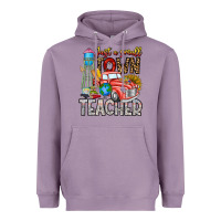 Lavender Just a Small Town Teacher Heavyweight Hoodie - CowhideDigitalArt