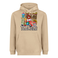 Mushroom Just a Small Town Teacher Heavyweight Hoodie - CowhideDigitalArt