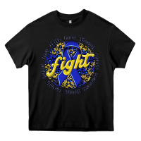 Black fight colorectal cancer Heavy Core Tee - NancyCooperArtShop