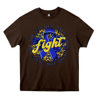 Chocolate Brown fight colorectal cancer Heavy Core Tee - NancyCooperArtShop