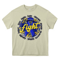 Mossy fight colorectal cancer Heavy Core Tee - NancyCooperArtShop