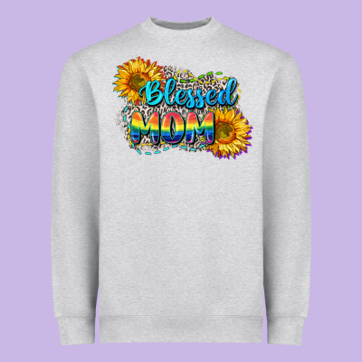 Blessed Mom Heavyweight Sweatshirt Designed By Cowgirlartshop