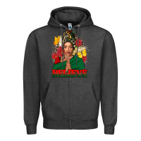 Charcoal Heather believe black woman Zipper Hoodie - FaDigitalArtStudio