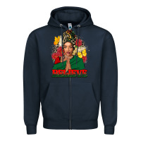 Navy believe black woman Zipper Hoodie - FaDigitalArtStudio