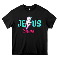 Black jesus saves Heavy Core Tee - JahusDesignShop