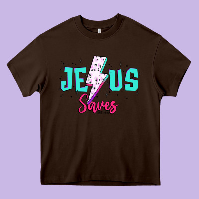 Jesus Saves Heavy Core Tee Designed By Jahusdesignshop