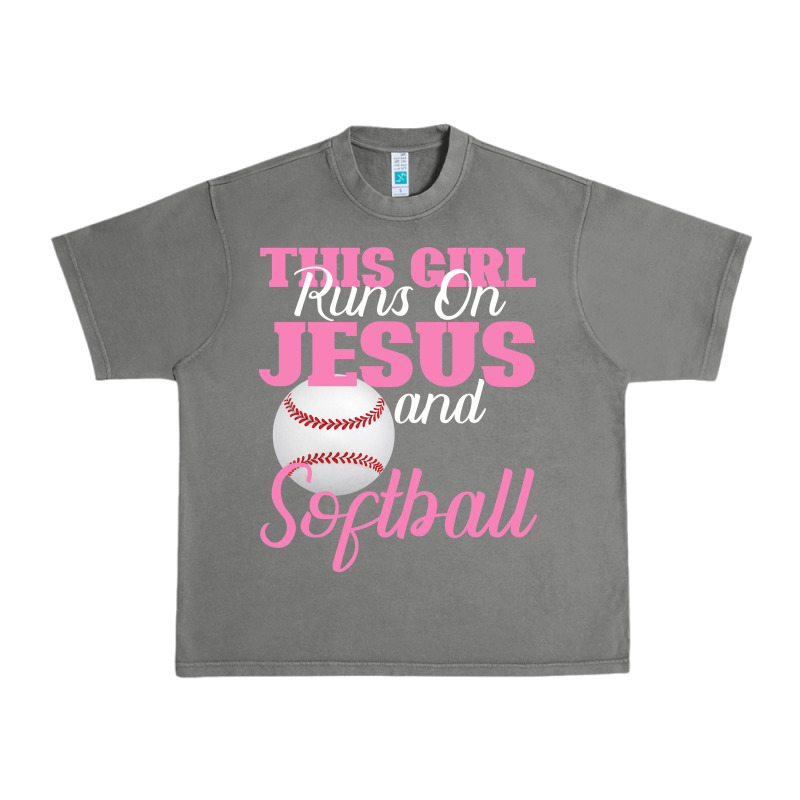 This Girl Jesus And Softball Urban Heavy Tee by Bettercallsaul | Teevron