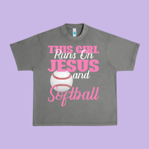 This Girl Jesus And Softball Urban Heavy Tee Designed By Bettercallsaul
