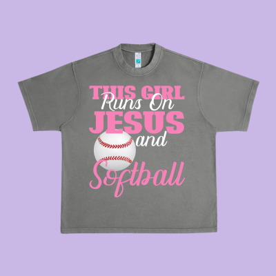 This Girl Jesus And Softball Urban Heavy Tee Designed By Bettercallsaul