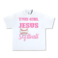 White This Girl Jesus And Softball Urban Heavy Tee - Bettercallsaul