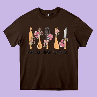 Choose Your Weapon Heavy Core Tee Designed By Maliassmallbusiness