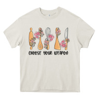Cream choose your weapon Heavy Core Tee - MaliasSmallBusiness