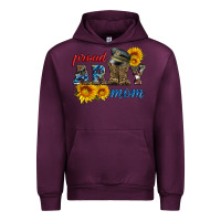 Mauve Wine proud army mom Urban Hoodie - Artiststas