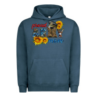 Pigment Midnight Navy proud army mom Urban Hoodie - Artiststas