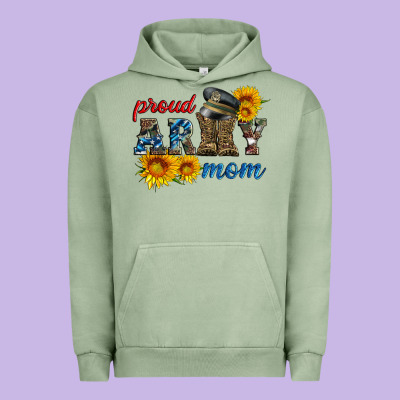 Proud Army Mom Urban Hoodie Designed By Artiststas