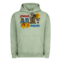 Pigment Oil Green proud army mom Urban Hoodie - Artiststas