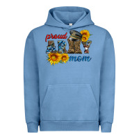 Pigment Pebble Blue proud army mom Urban Hoodie - Artiststas