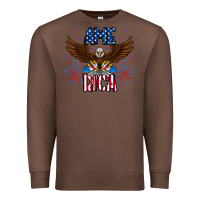 Chestnut America eagle Premium Sweatshirt - CowhideDigitalArt