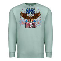 Seafoam America eagle Premium Sweatshirt - CowhideDigitalArt
