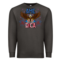 Smoke America eagle Premium Sweatshirt - CowhideDigitalArt