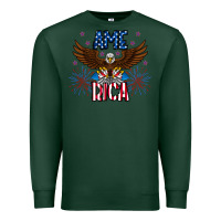 Sports Green America eagle Premium Sweatshirt - CowhideDigitalArt