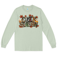 Matcha Cozy season Fall Long Sleeve Tee - NancyCooperArtShop
