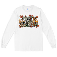 White Cozy season Fall Long Sleeve Tee - NancyCooperArtShop