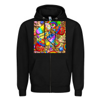 Black lgbtq pride coffee cups with leopard seamless pattern bbs Zipper Hoodie - BundleAndBundleShop