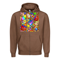 Chestnut lgbtq pride coffee cups with leopard seamless pattern bbs Zipper Hoodie - BundleAndBundleShop