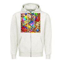 Lgbtq Pride Coffee Cups With Leopard Seamless Pattern Bbs Zipper Hoodie | Teevron