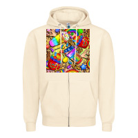 Sandshell lgbtq pride coffee cups with leopard seamless pattern bbs Zipper Hoodie - BundleAndBundleShop