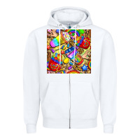White lgbtq pride coffee cups with leopard seamless pattern bbs Zipper Hoodie - BundleAndBundleShop