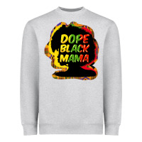 Heather Grey Dope black mama Heavyweight Sweatshirt - HowdyJamesFarm