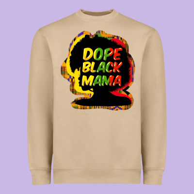 Dope Black Mama Heavyweight Sweatshirt Designed By Howdyjamesfarm
