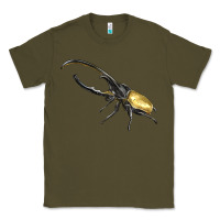 Army Green Hercules Beetle Side Classic Tee - LillyAllenDesigns