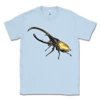 Dusty Blue Hercules Beetle Side Classic Tee - LillyAllenDesigns