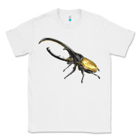 White Hercules Beetle Side Classic Tee - LillyAllenDesigns