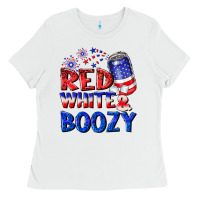 White red white boozy Ladies Tee - NancyCooperArtShop