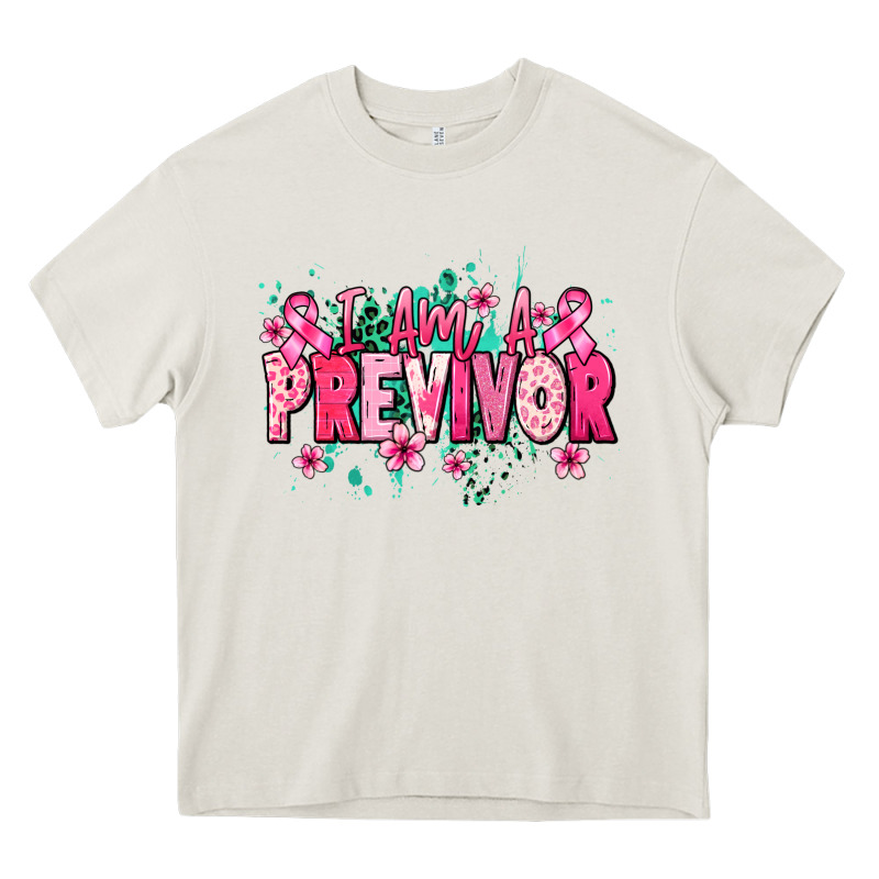 I Am A Previvor Heavy Core Tee by NancyCooperArtShop | Teevron