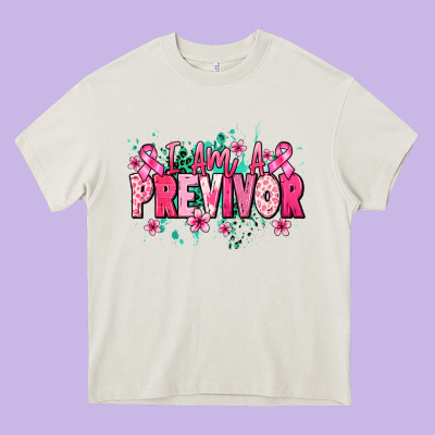 I Am A Previvor Heavy Core Tee Designed By Nancycooperartshop