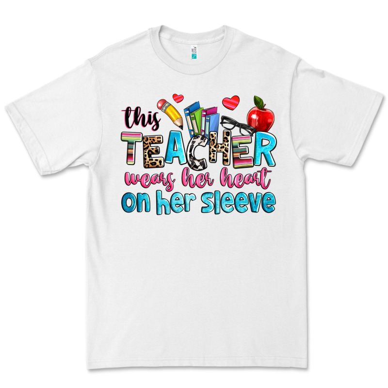 This Teacher Wears Her Her On Her Sleeve Premium Tee by NancyCooperArtShop | Teevron