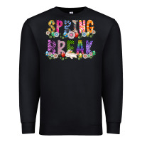 Black SPRING BREAK Premium Sweatshirt - CowhideDigitalArt