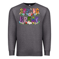 Charcoal Heather SPRING BREAK Premium Sweatshirt - CowhideDigitalArt