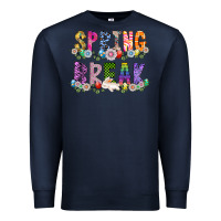 Navy SPRING BREAK Premium Sweatshirt - CowhideDigitalArt